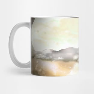 pale moon fantasy world Mug